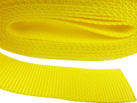 50m-Rolle Gurtband/ Taschengurtband Breite 40mm Polypropylen / Stärke 1,8mm / MADE IN GERMANY gelb