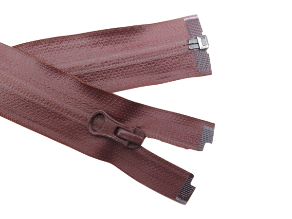 Wasserdichte Outdoor Jacken-Reißverschlüsse - teilbar 70cm braun