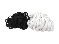 Rubber bands - 25m in white and black - 5mm