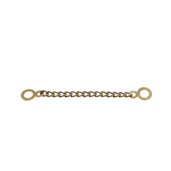Mantelaufhänger altmessingt 8,8 cm  (Metall)