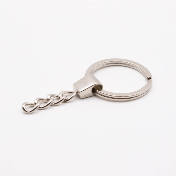 Key ring with chain model "Gecko" 62mm silver
