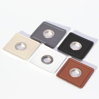 Patches with eyelet for sewing on 30mm x 30mm