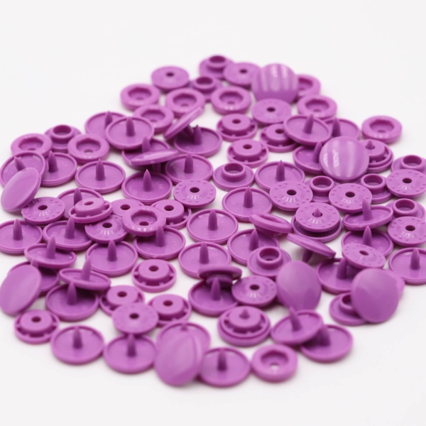 Original Kam-Snap press fasteners 25 pieces purple