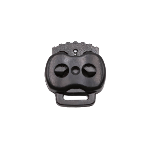 4 x cord stoppers 2-hole with extra eyelet - for cords up to 3.5 mm Ø