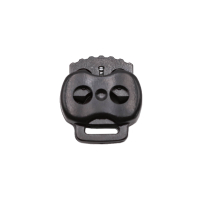 4 x cord stoppers 2-hole with extra eyelet - for cords up...