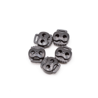 4 x cord stoppers 2-hole with extra eyelet - for cords up...