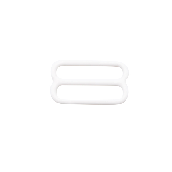 10x slider regulator for corsetry - elastic bands 18 mm white