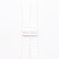 10x slider regulator for corsetry - elastic bands 18 mm white