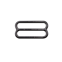 10x slider regulator for corsetry - elastic bands 19 mm black
