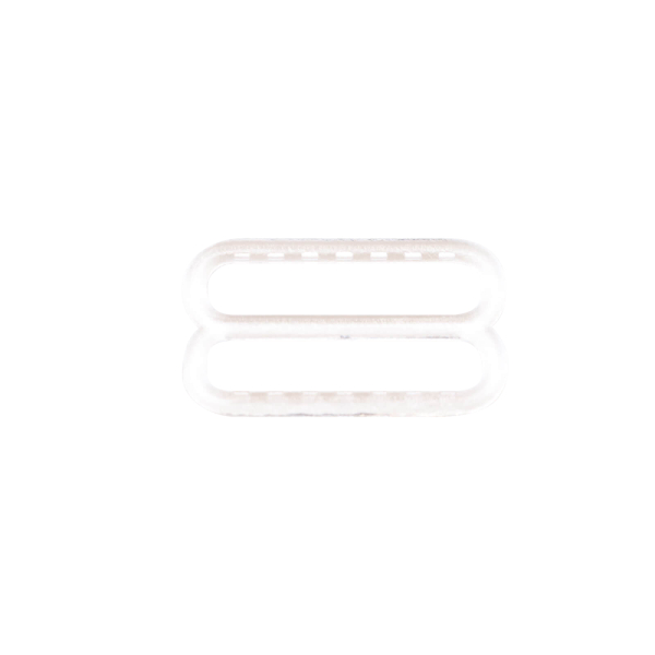 10x Schieber Regulator für Miederware - Gummibänder 22 mm transparent