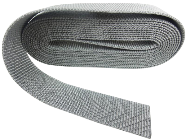 Bag straps in top quality 25 mm silver-grey