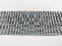 Bag straps in top quality 25 mm silver-grey