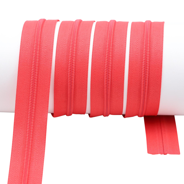 Endlos Reißverschlüsse lose - pro Meter - Spirale (5mm) melone