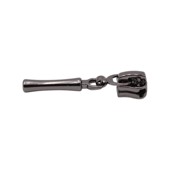 Delrin VISLON Zipper für 6 mm Kunststoffverzahnung Nr. 5 Modell "LEE" platin