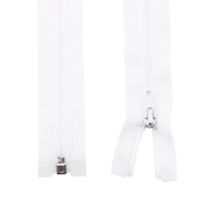 Reißverschluss 1m Teilbar Nylonspirale Nr. 3 weiß