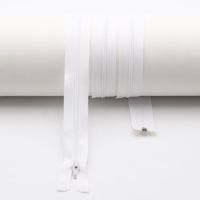 Zipper 1m divisible nylon spiral No. 3 white
