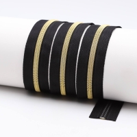Endless zippers model "Brilliant" No. 7 with golden spiral
