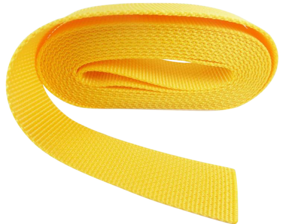 Bag straps in top quality 30 mm yellow-orange