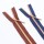 Endless zippers model "Brilliant" No. 7 with rose gold spiral petrol