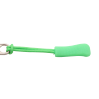 Zipper/slider pendant 5 pieces model "BANDO- Punkto-green" approx. 65 mm green