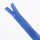 Seam-covered zippers 25 cm royal blue