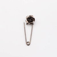 Kilt safety pins model "Rose" 54 mm x 16 mm x 14 mm platinum