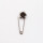 Kilt safety pins model "Rose" 54 mm x 16 mm x 14 mm platinum