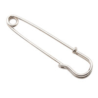 Kilt - Sicherheitsnadeln Modell "Farfalla-Plain" 71 x 18 mm / silber