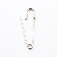 Kilt - Sicherheitsnadeln Modell "Farfalla-Plain" 71 x 18 mm / silber