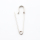 Kilt - Sicherheitsnadeln Modell "Farfalla-Plain" 71 x 18 mm / silber