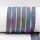 Endless zippers model "Brilliant" No. 7 / with metallized rainbow spiral dark gray-rainbow