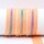 Endlos- Reißverschlüsse Modell "Brilliant" Nr. 7 / mit metallisierte Regenbogen Spirale hellorange-regenbogen