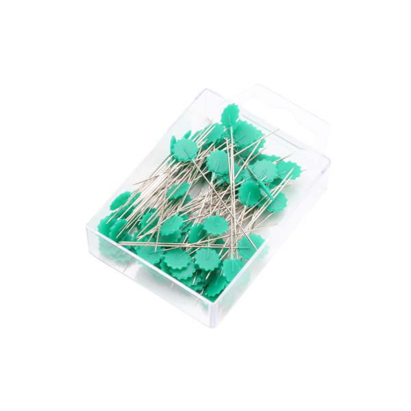Blumenkopf-Stecknadeln Quilt 100er Pack 54 x 0,58mm grün