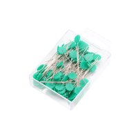 Blumenkopf-Stecknadeln Quilt 100er Pack 54 x 0,58mm grün