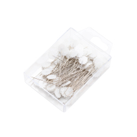 Flower head pins quilt pack of 100 54 x 0.58mm white