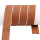 Faux leather bag strap "Cora" - 30 mm cognac