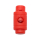 Cord stopper - cylinder - for cords up to 6 mm Ø red
