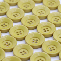 Buttons set of 36 TOP offer Ø 22 mm mustard-yellow