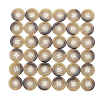 Buttons set of 36 TOP offer Ø 20 mm beige-brown