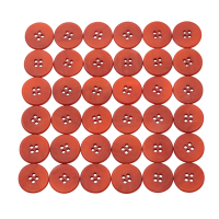 Buttons set of 36 TOP offer Ø 21 mm rust orange