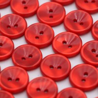 Knöpfe 36er Set TOP-Angebot Ø 15 mm perlmutt-rot