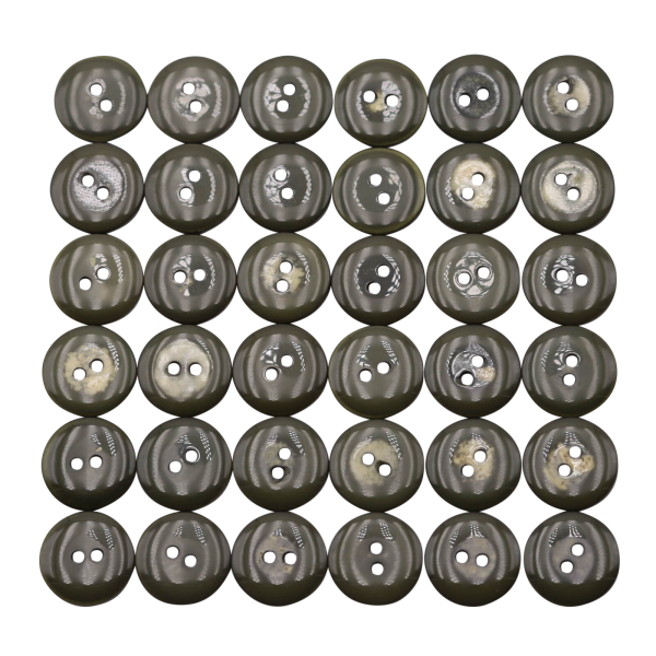 Buttons set of 36 TOP offer Ø 12 mm mother-of-pearl-emerald