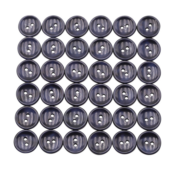 Buttons set of 36 TOP offer Ø 15 mm navy blue