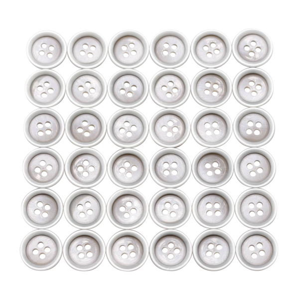 Knöpfe 36er Set TOP-Angebot Ø 15 mm silber