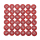 Buttons set of 36 TOP offer Ø 18 mm deep red