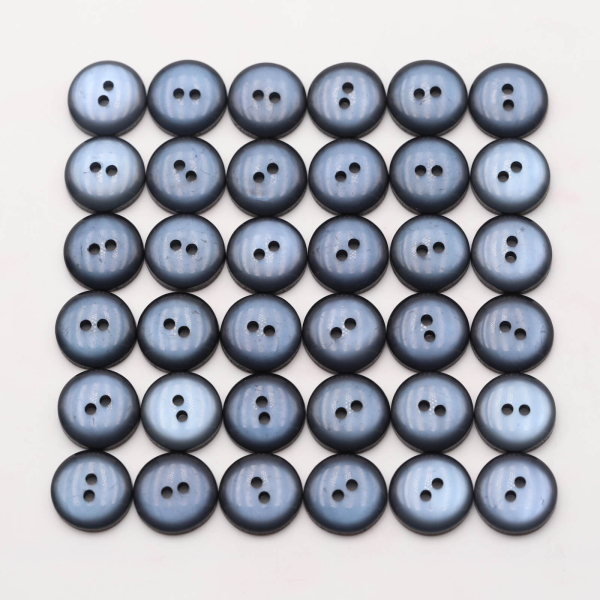 Buttons set of 36 TOP offer Ø 15 mm grey-blue