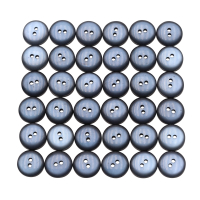 Buttons set of 36 TOP offer Ø 15 mm grey-blue