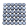 Buttons set of 36 TOP offer Ø 15 mm grey-blue