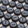 Buttons set of 36 TOP offer Ø 15 mm grey-blue