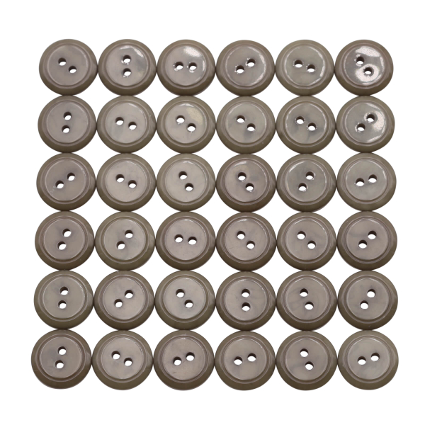 Buttons set of 36 TOP offer Ø 15 mm dark beige